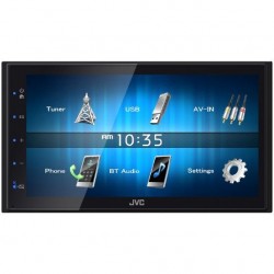 Receptor media digital 2DIN JVC KWM24BT